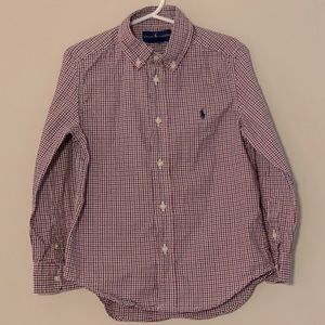 Ralph Lauren Boys Button Down LS Shirt size 5